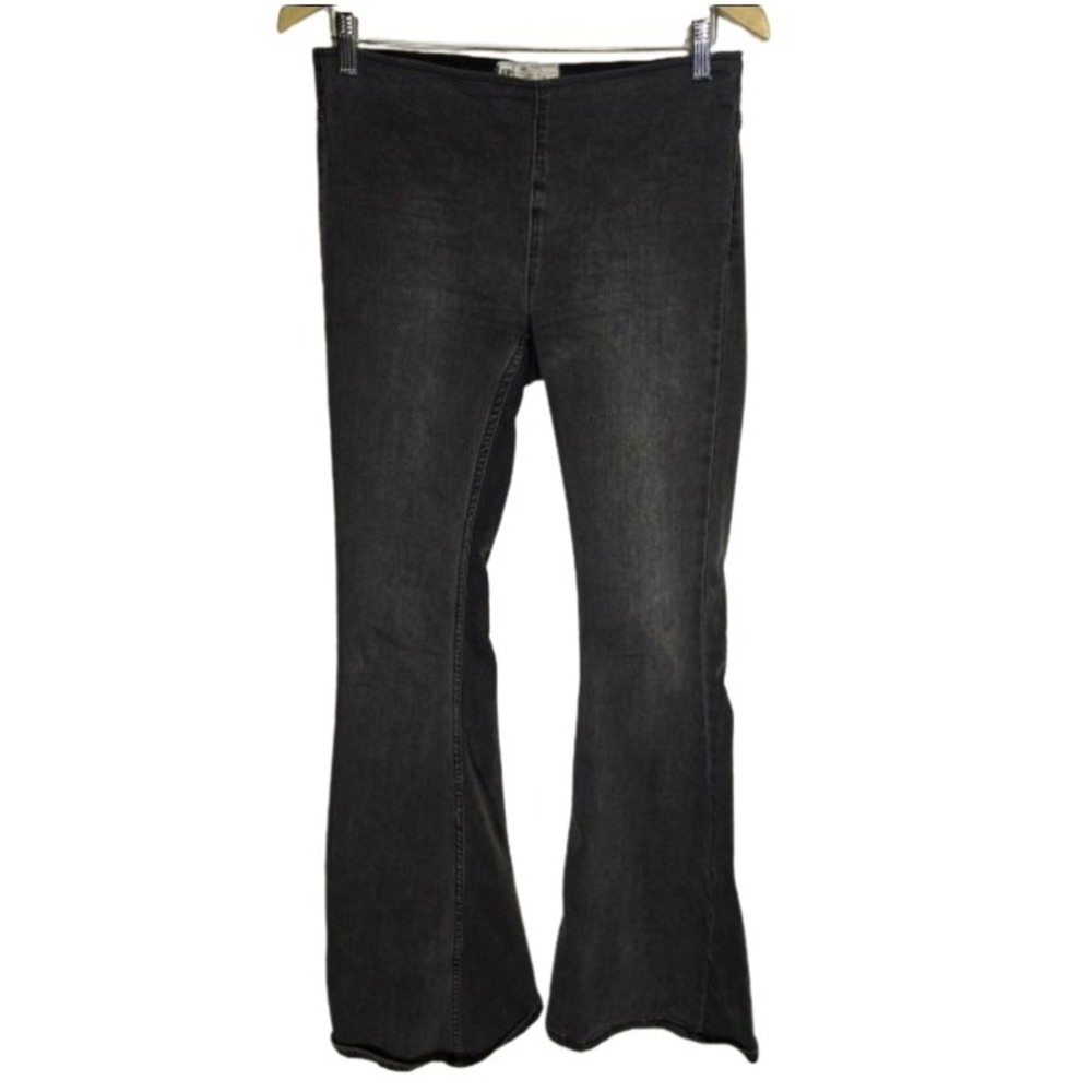 Free People Irreplaceable High Waist‎ Flare Pullon Jeans Bell Bottoms Hippie 28
